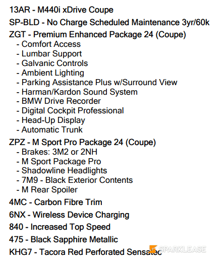 2024 BMW M440i 超值新车, Toronto, Lease Quote Provided