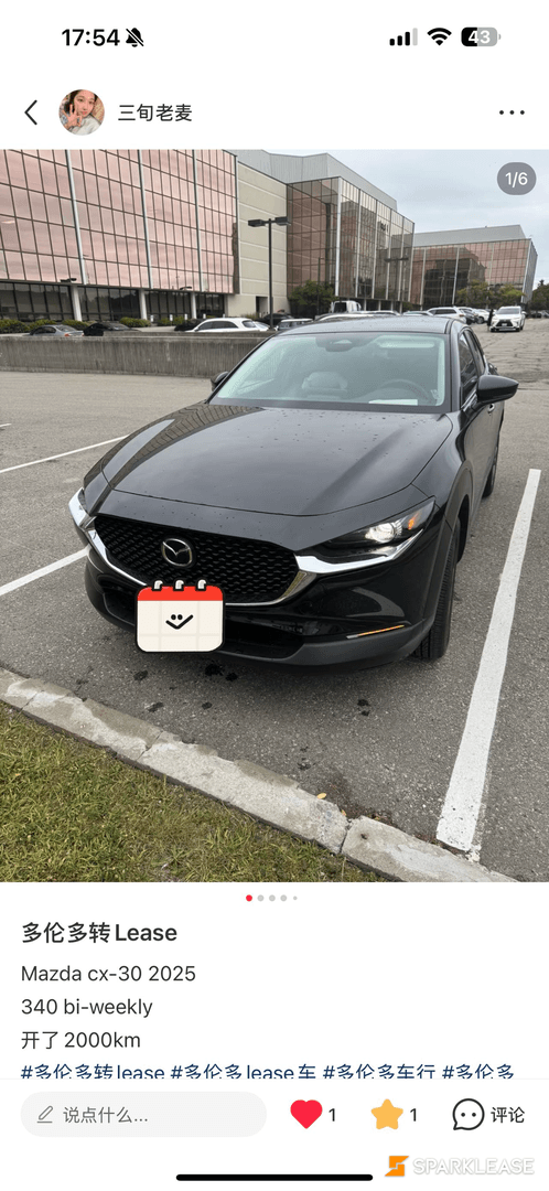 2025 Mazda CX-30 GS AWD, 多伦多, 转LEASE