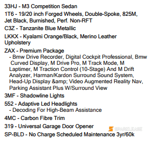 2025 BMW  M3  Competition Sedan 超罕见现车, Toronto, Lease Quote Provided