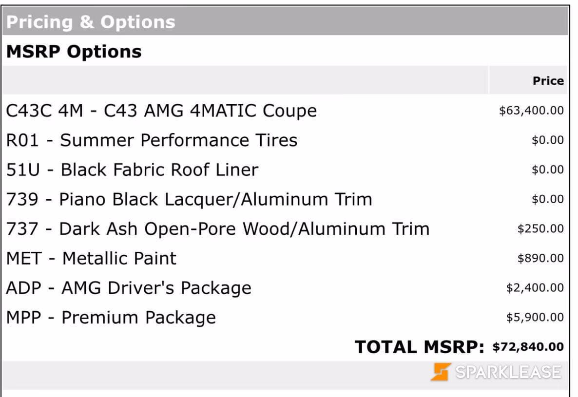 2020 Mercedes-Benz C-Class AMG C 43 4MATIC Coupe, Toronto, Cash
