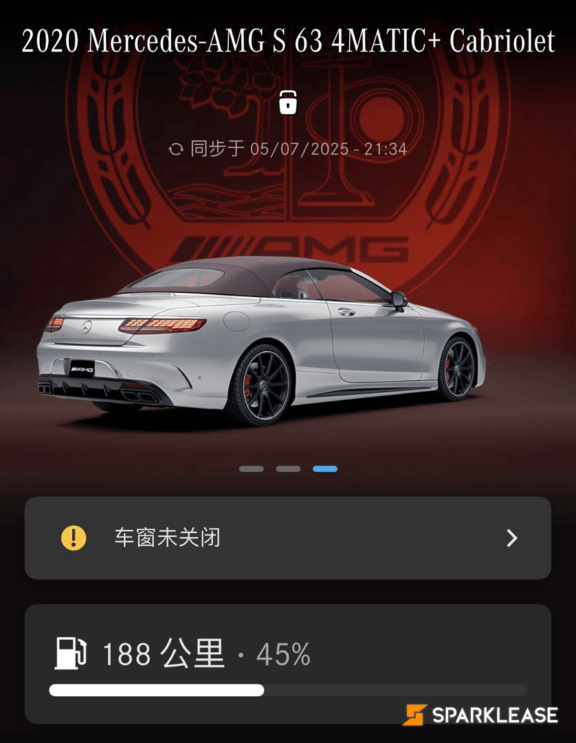 2019 Mercedes-Benz S-Class AMG S 63 4MAT..., Toronto, Lease Transfer
