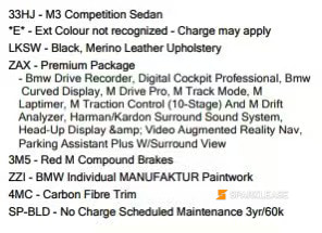 2025 BMW M3 Competition Sedan, Toronto, Lease Quote Provided