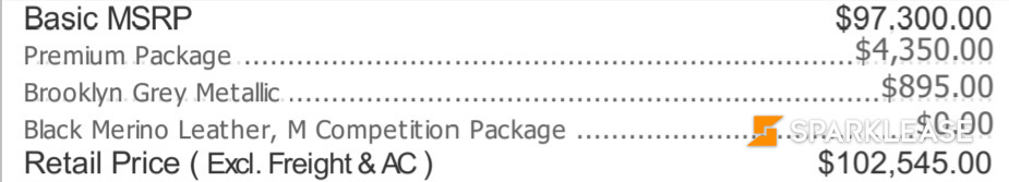 2023 BMW X4M Competition 超值新车, Toronto, Lease Quote Provided